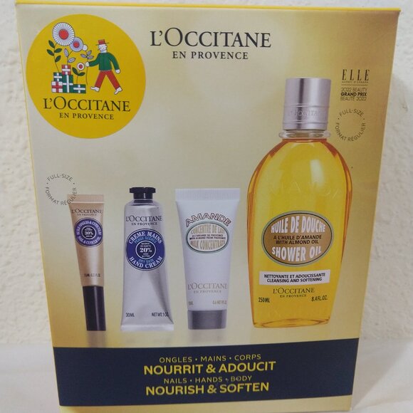 L'Occitane Almond & Shea Hands & Body Nourish & Soften Set X 4 NIB - Picture 3 of 5